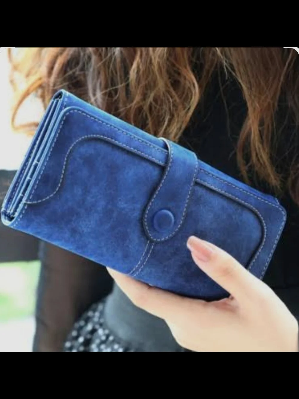 Elegant Blue Women's Wallet - Chic Everyday Clutch